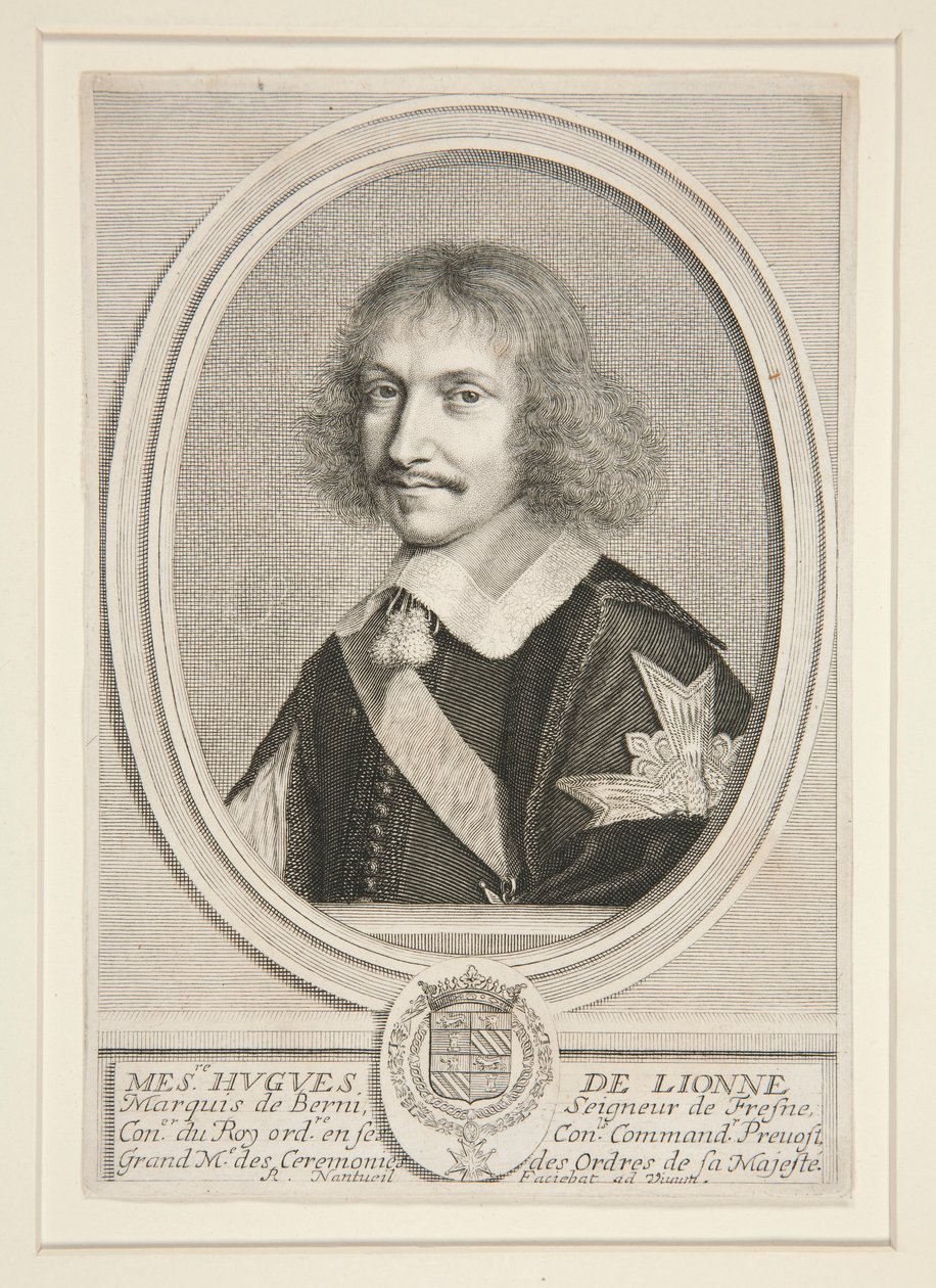Hugues de Lionne, markis af Berni (1611-1671) af Robert Nanteuil