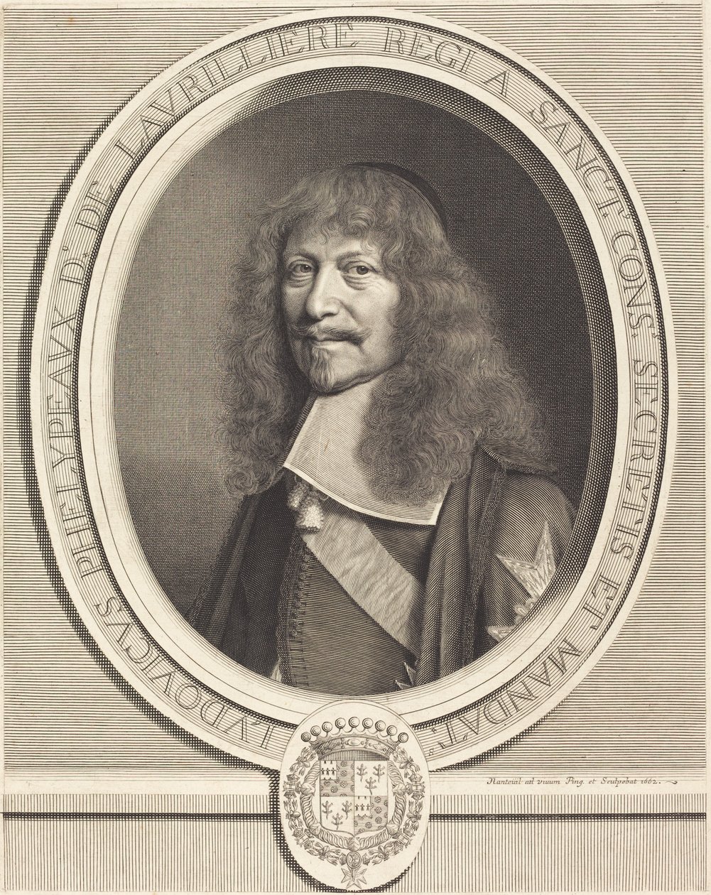 Louis Phelypeaux de La Vrilliere af Robert Nanteuil