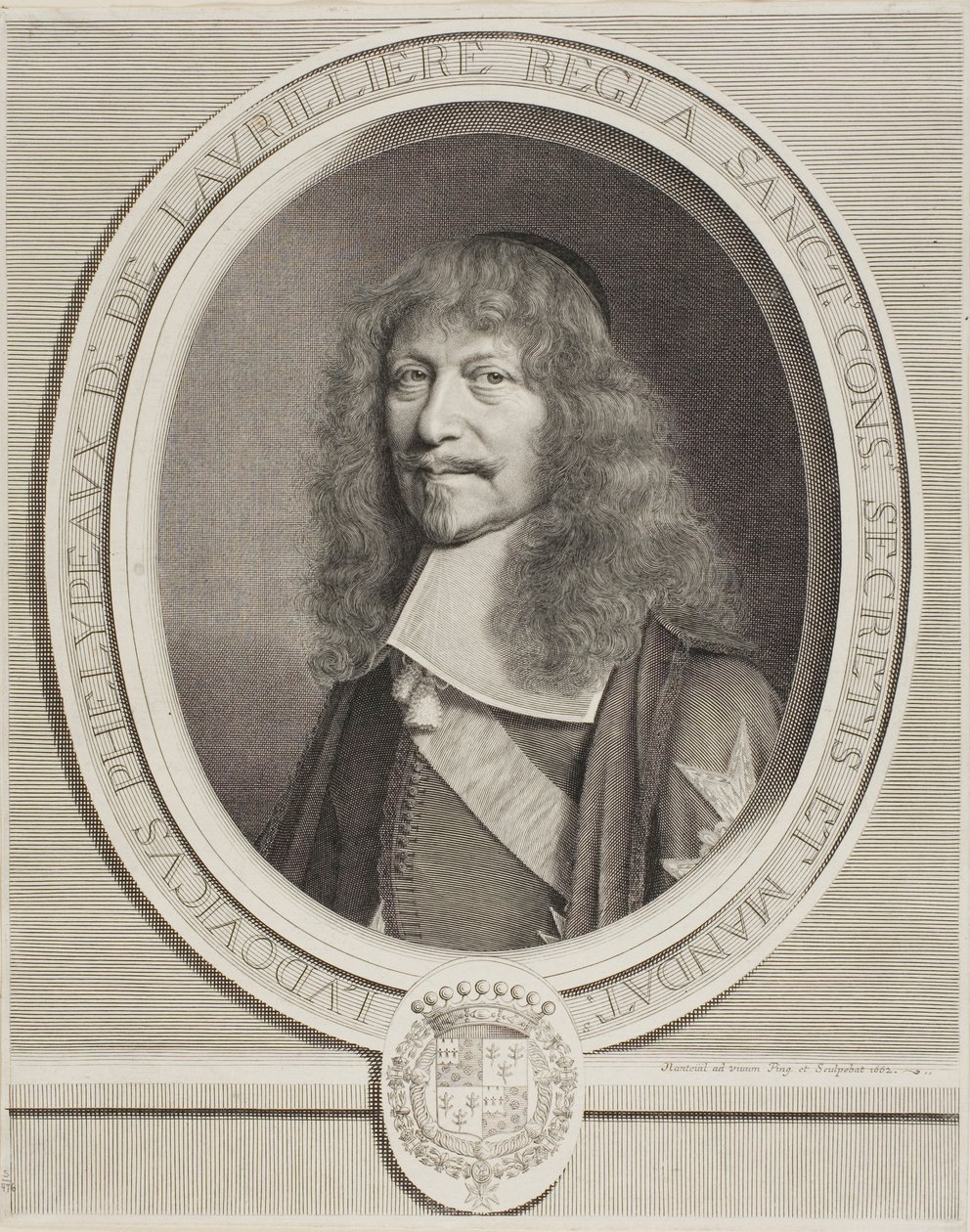 Louis Phélypeaux de la Vrillière af Robert Nanteuil