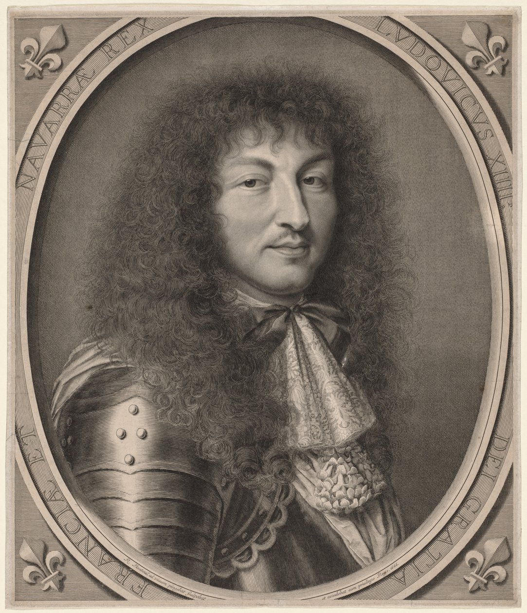 Louis XIV, 1666. af Robert Nanteuil