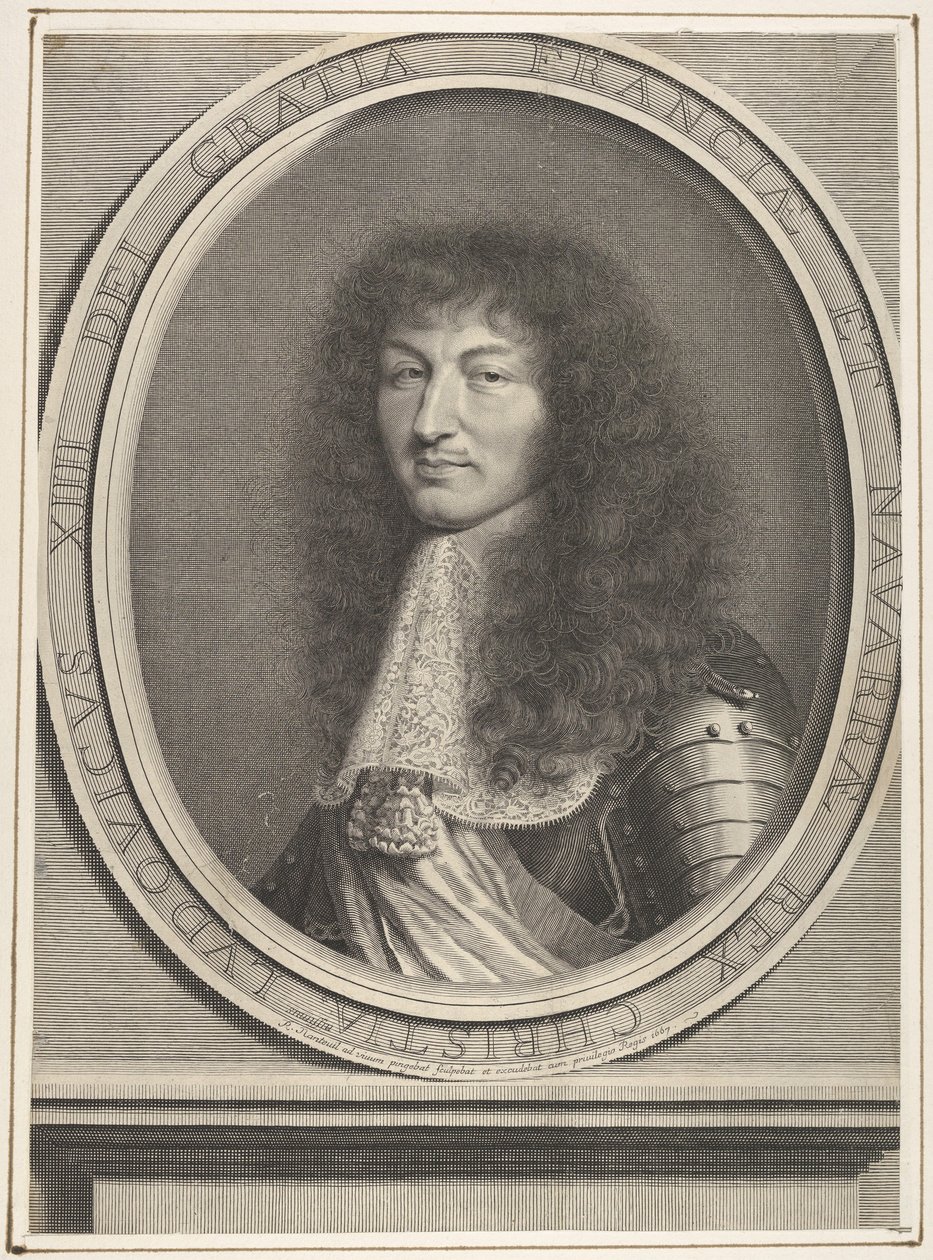 Louis XIV, 1667. af Robert Nanteuil