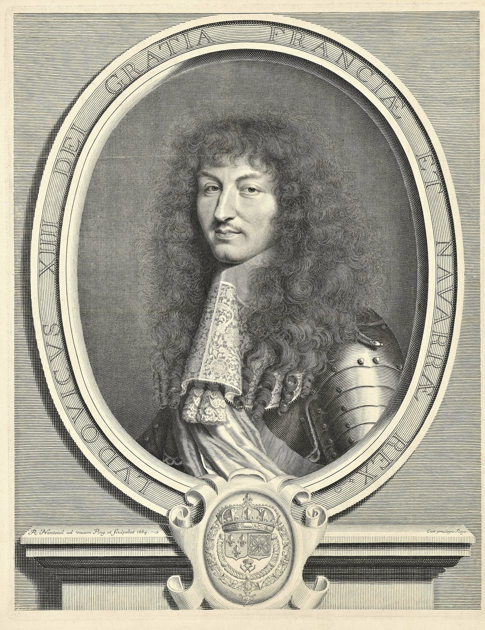 Ludvig XIV, konge af Frankrig 1638-1715, 1664 af Robert Nanteuil