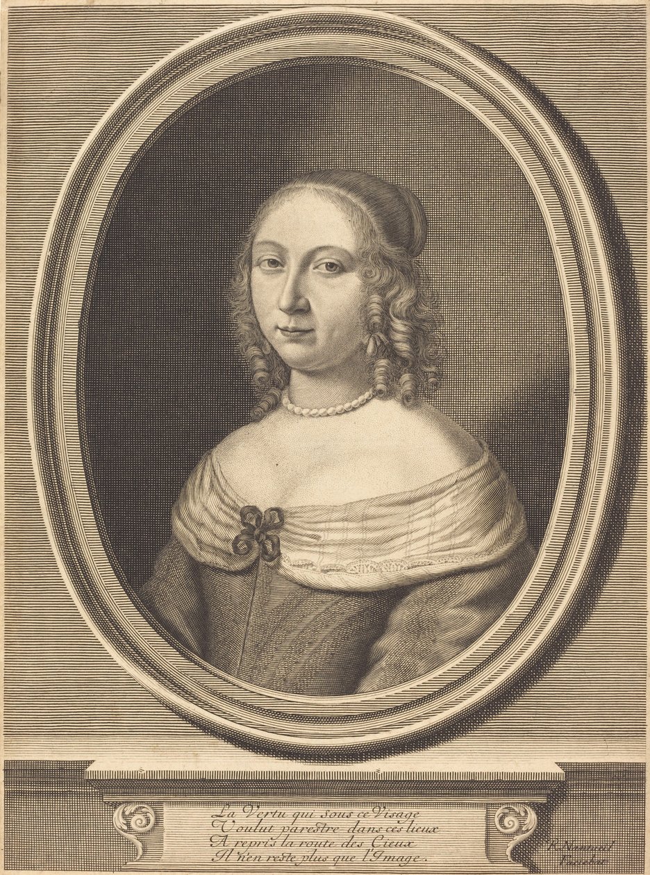 Madame de Gillier af Robert Nanteuil