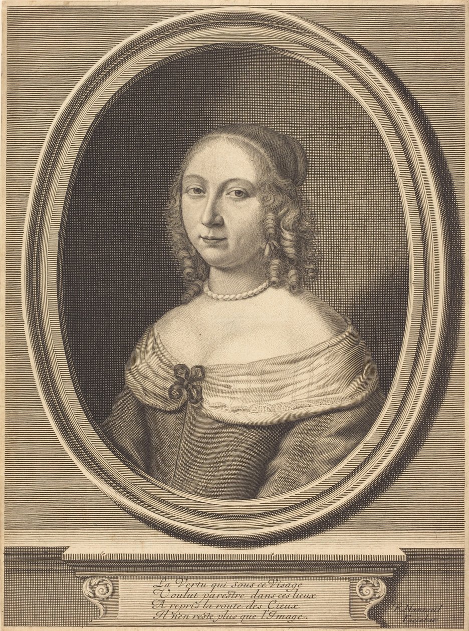 Madame de Gillier af Robert Nanteuil