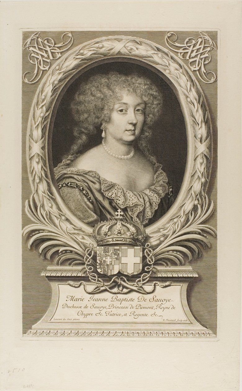 Marie Jeanne Baptiste, hertuginde af Savoye af Robert Nanteuil