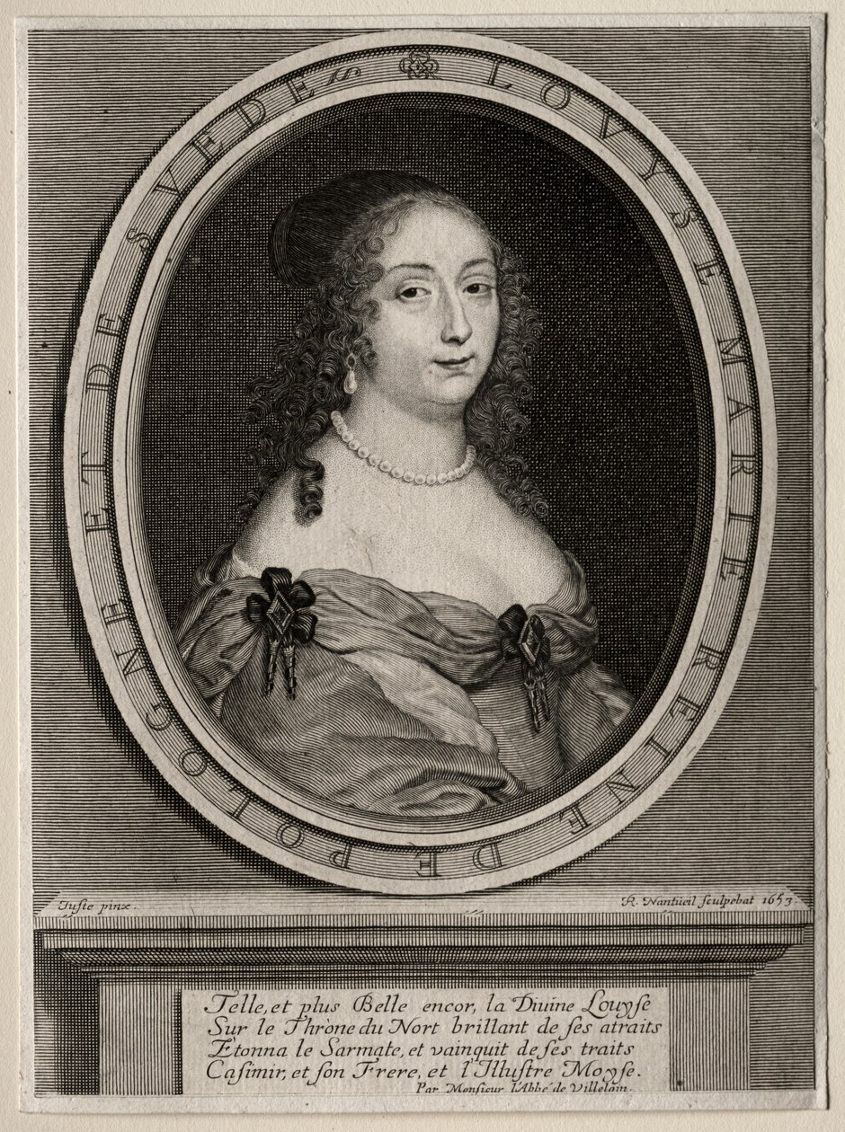 Marie Louise de Gonzague, dronning af Polen af Robert Nanteuil