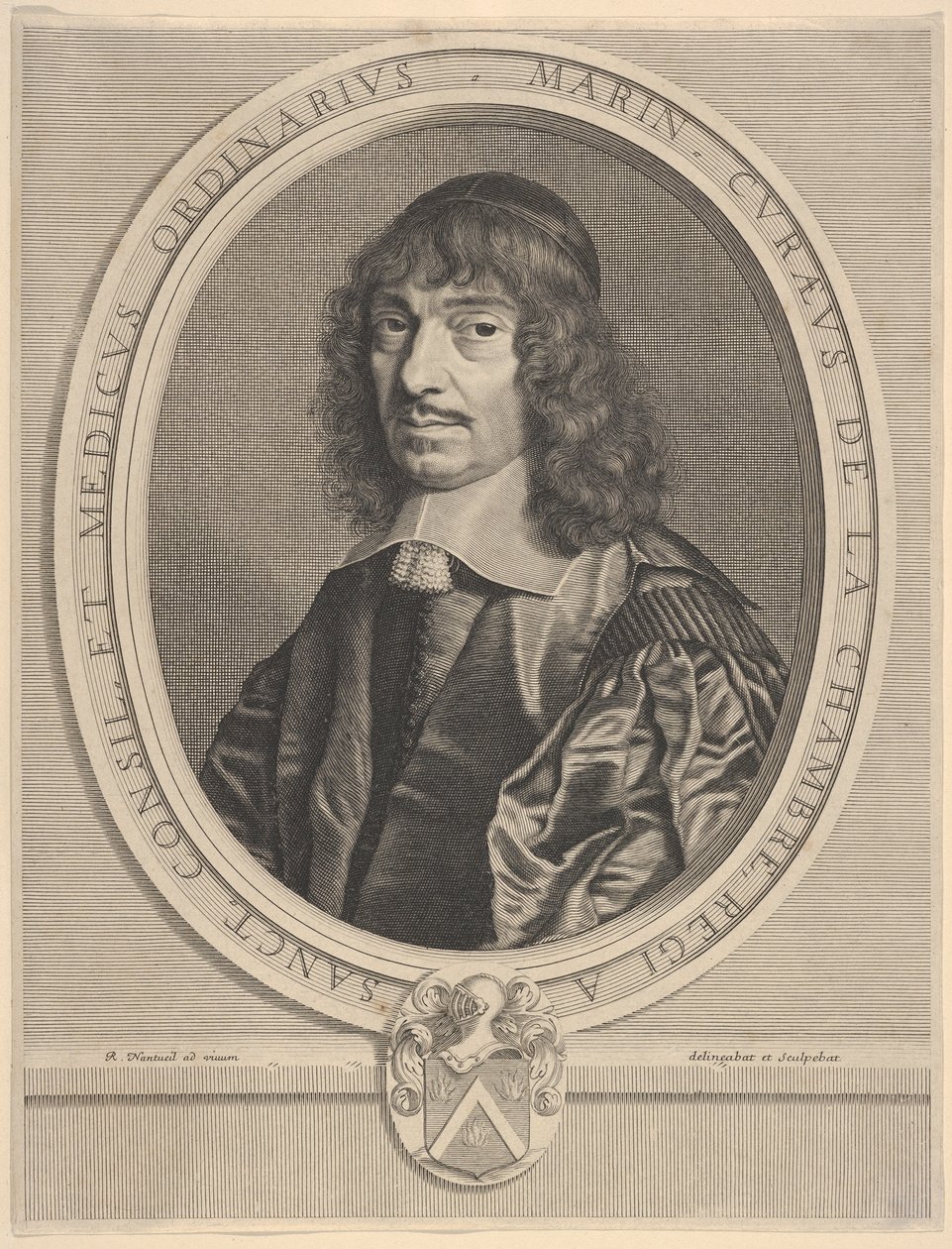 Marin Cureau de La Chambre, ca. 1656. af Robert Nanteuil