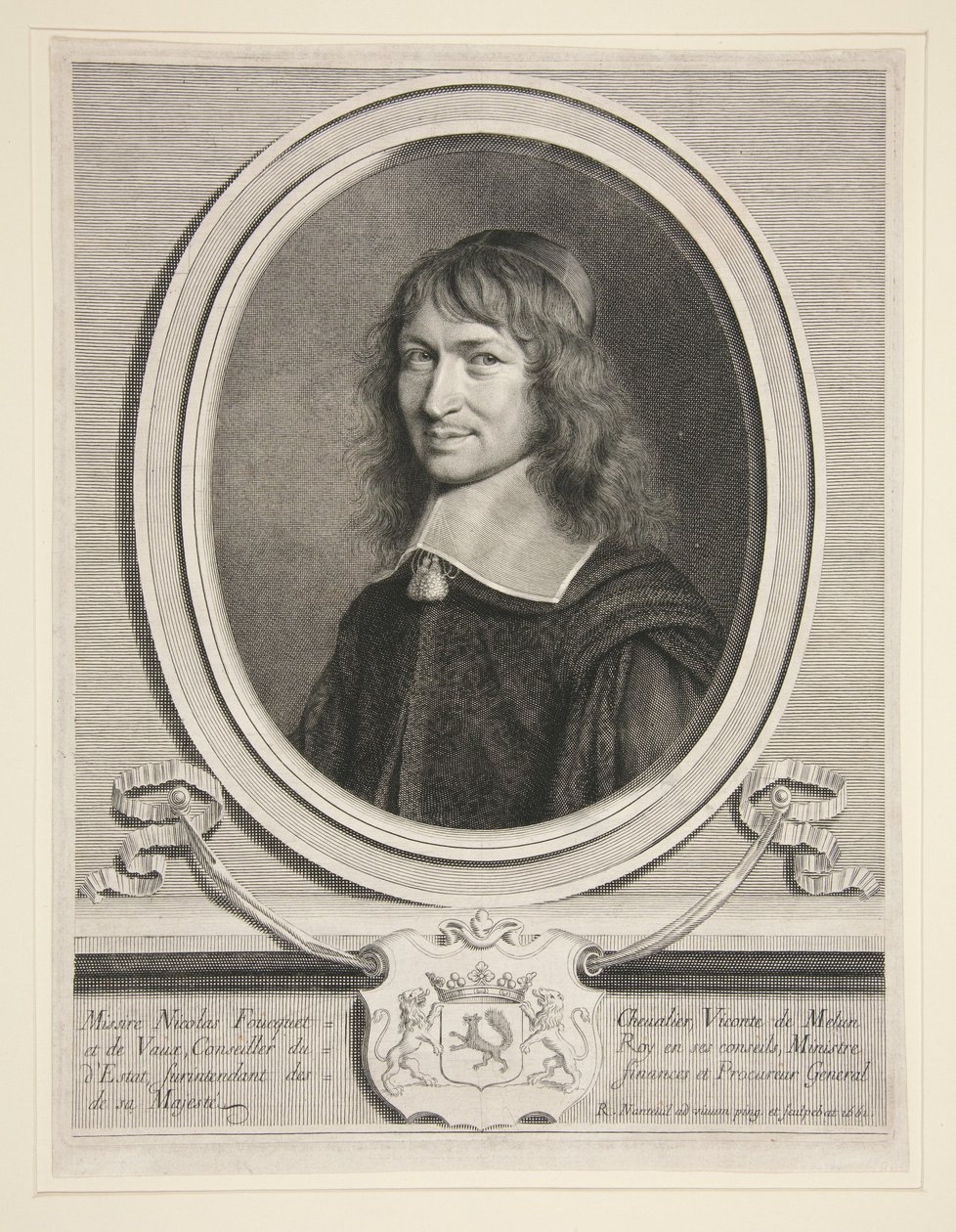 Nicolas Fouquet (Foucquet), vicomte af Melun og Vaux af Robert Nanteuil