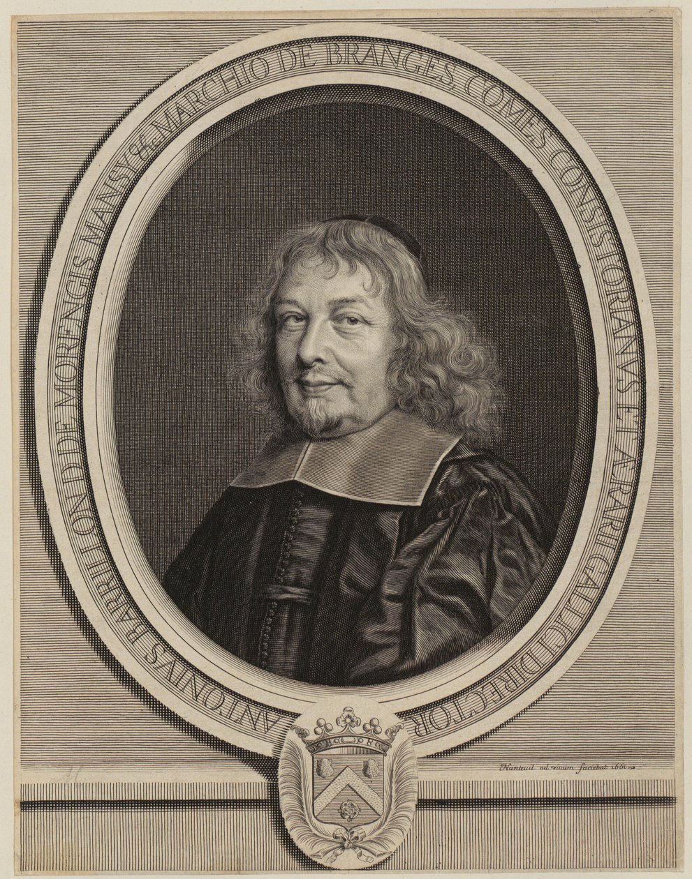 Portræt af Antoine Barillon [Barrillon] af Robert Nanteuil