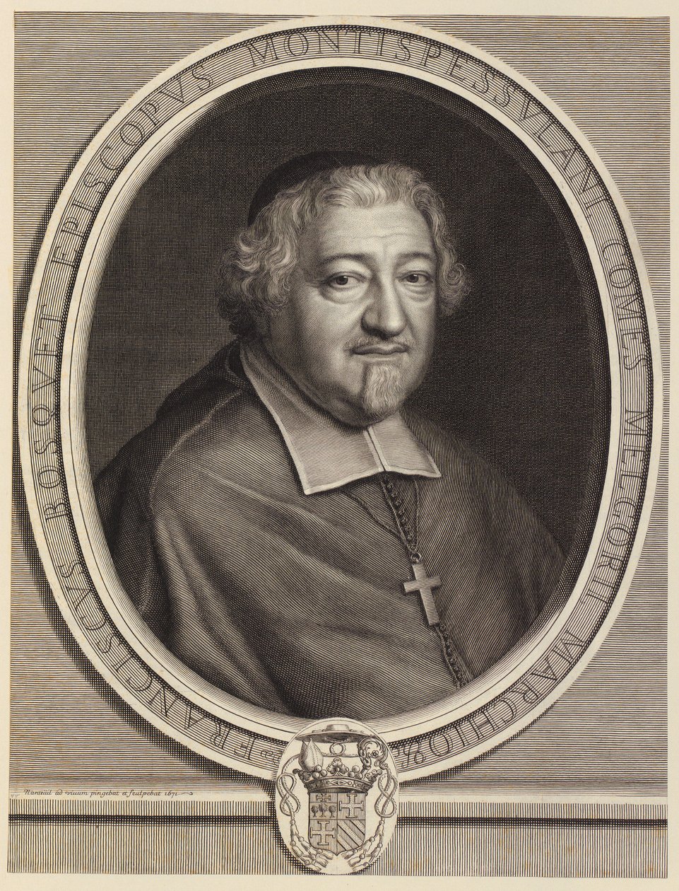 Portræt af François Bousquet af Robert Nanteuil