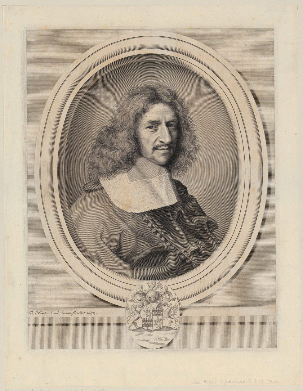 Portræt af Louis Hesselin af Robert Nanteuil