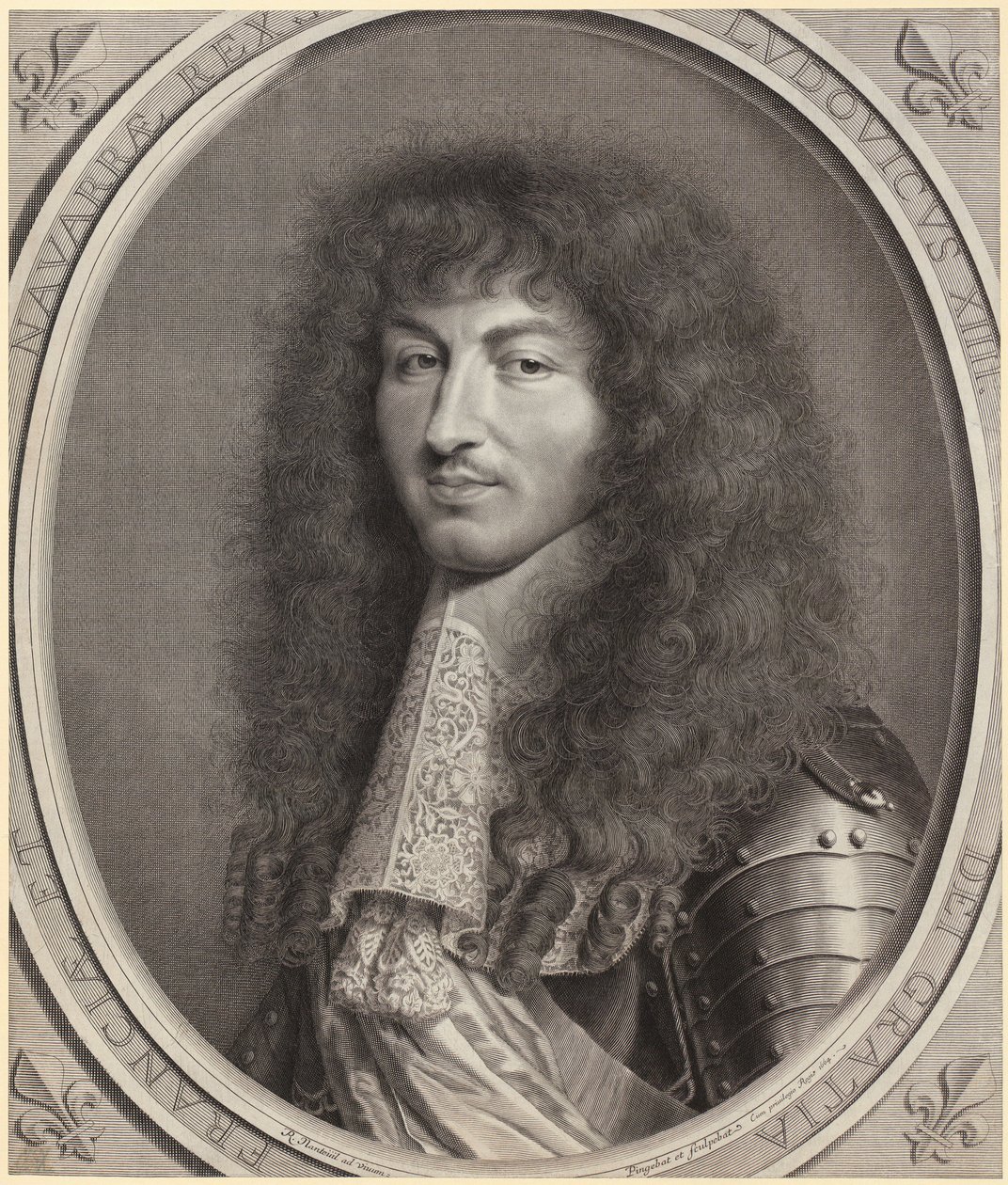 Portræt af Ludvig 14. af Robert Nanteuil