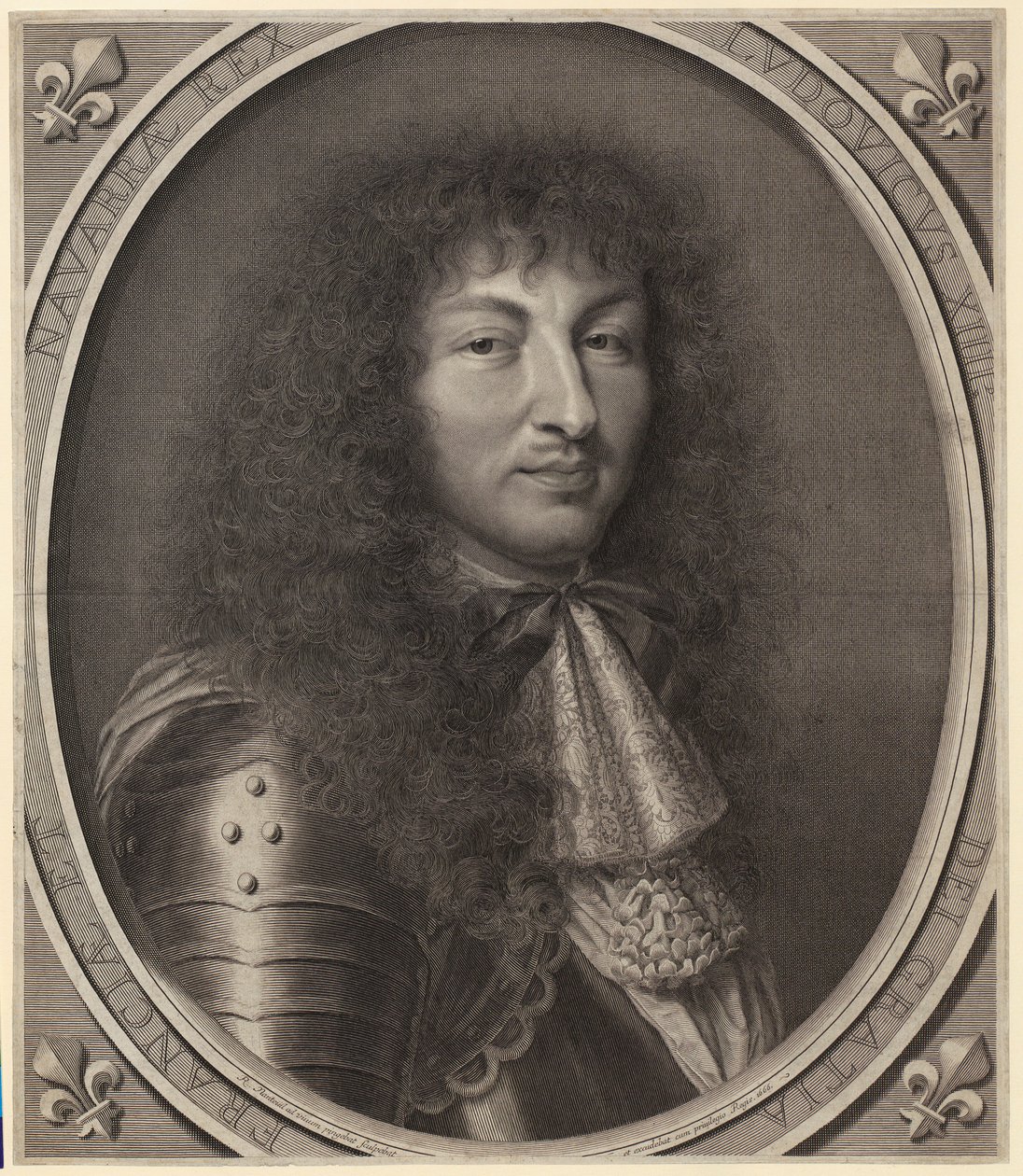 Portræt af Ludvig 14. af Robert Nanteuil