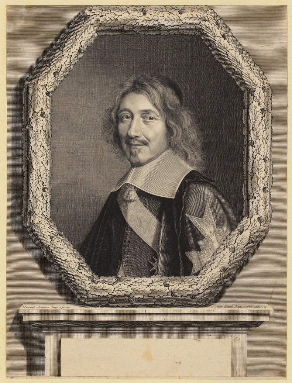 Portræt af Michel IV Le Tellier, fransk minister af Robert Nanteuil