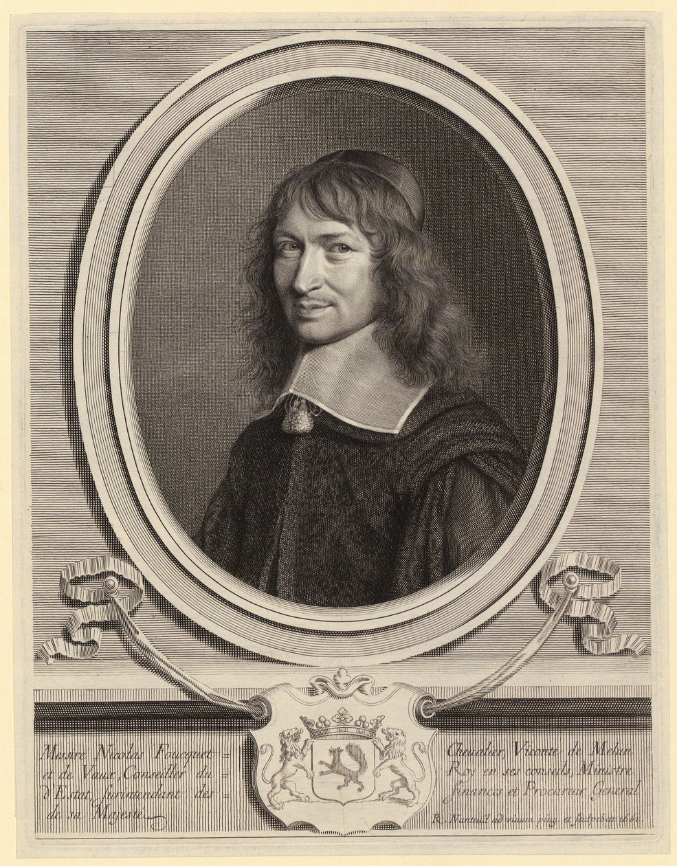 Portræt af Nicolas Fouquet af Robert Nanteuil