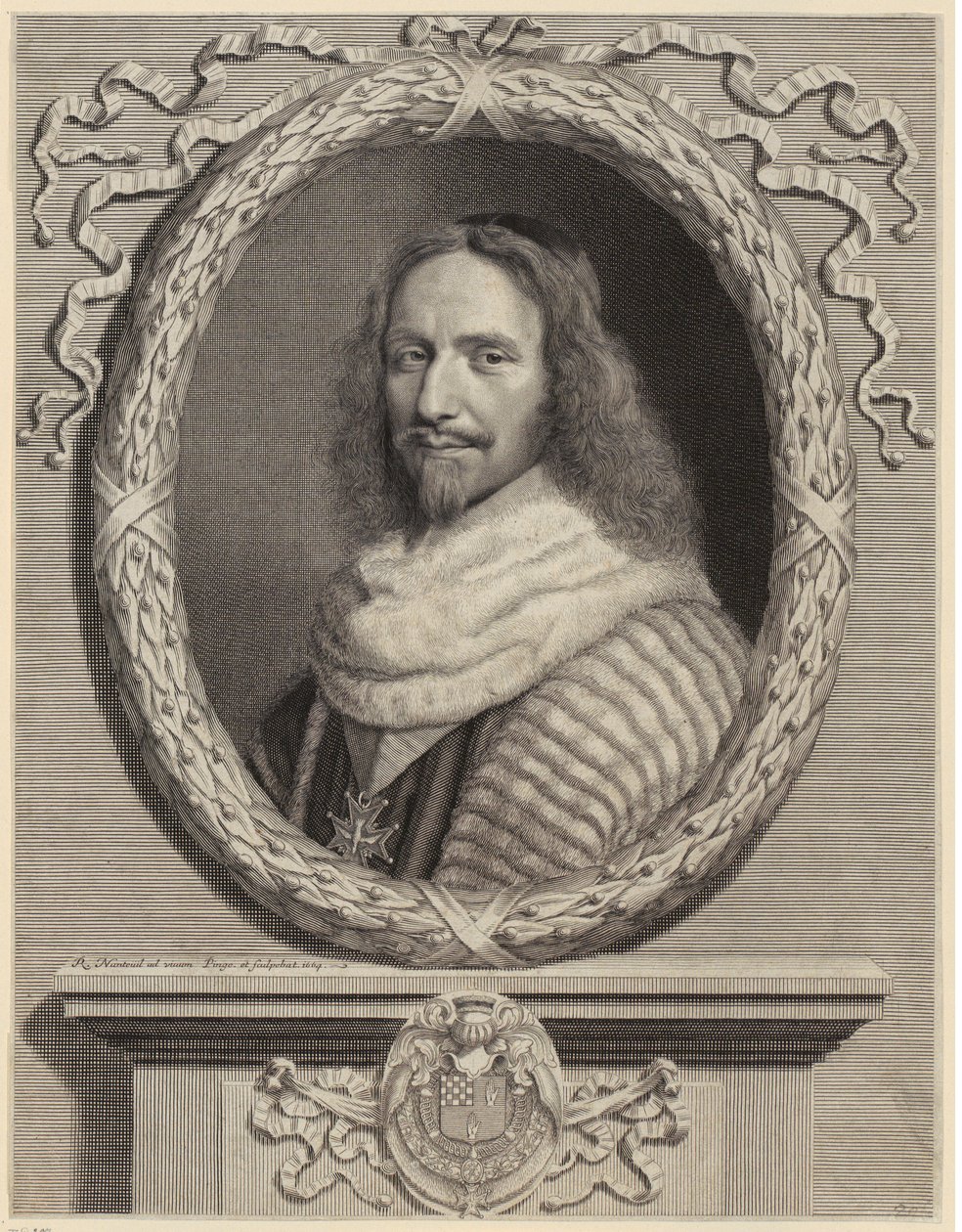 Portræt af Nicolas Potier fra Novion af Robert Nanteuil