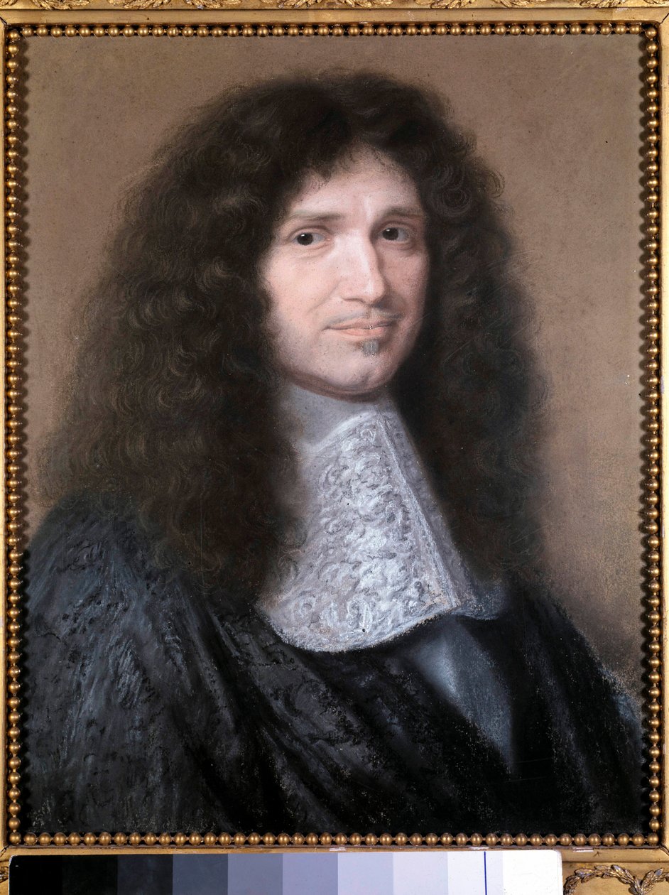 Portræt af Jean Baptiste (Jean-Baptiste) Colbert (1619-1683), finansinspektør af Louis XIV Pastelmaleri af Robert Nanteuil (1623-1678) 1676 Søn. 0,52x0,44m. Chantilly, Conde museum - Portræt af Jean Baptiste (Jean-Baptiste) Colbert (1619-1683), M af Robert Nanteuil