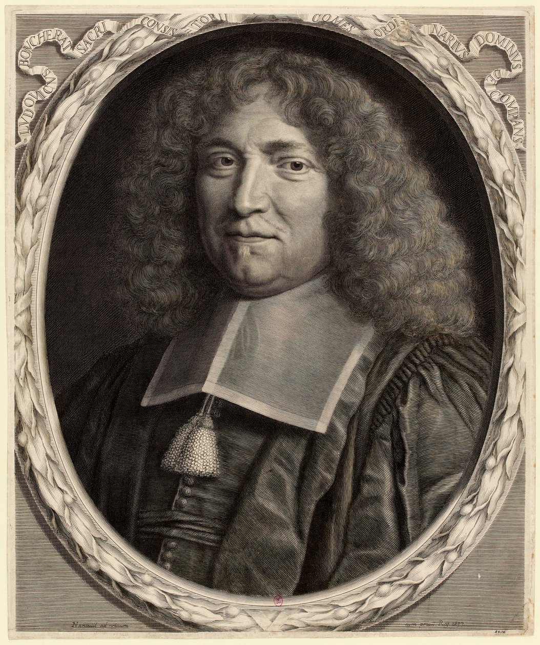 Portræt af Louis Boucherat 1616-1699, Frankrigs kansler, 1677. af Robert Nanteuil