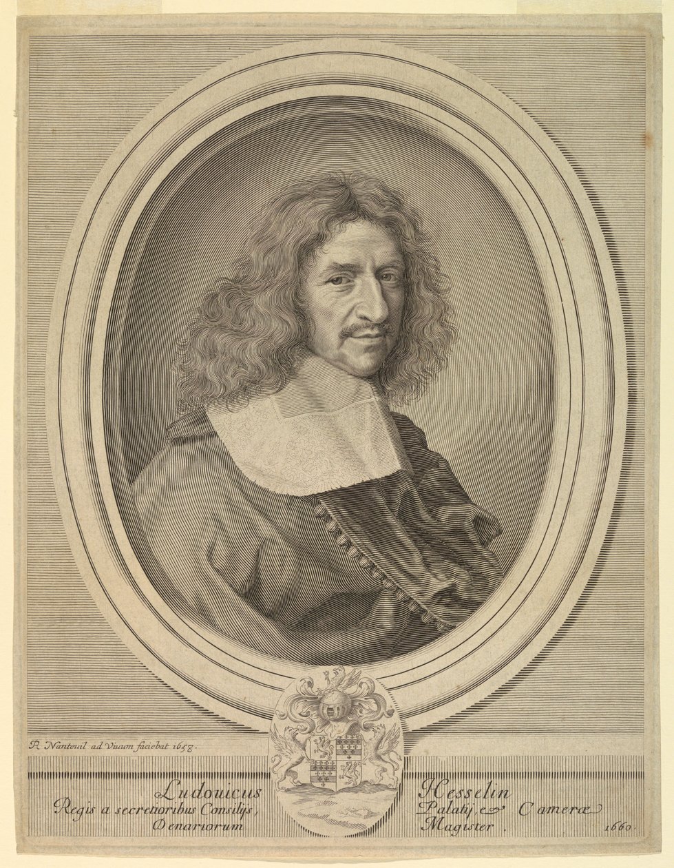 Portræt af Louis Hesselin af Robert Nanteuil