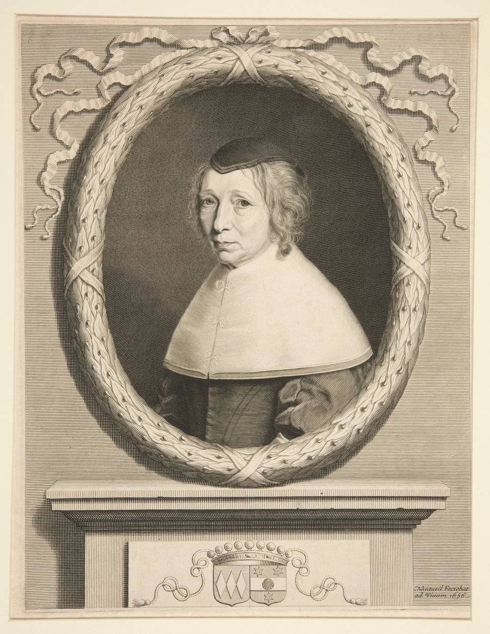 Portræt af Marie de Bragelogne (Madame Bouthillier) af Robert Nanteuil