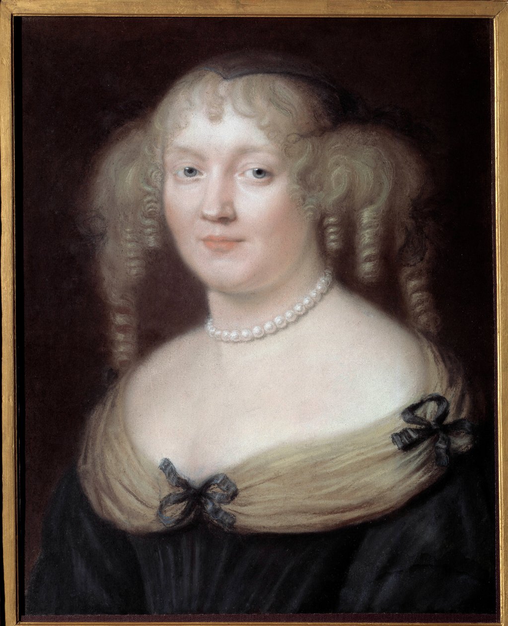 Portræt af Marie de Rabutin-Chantal (Rabutin Chantal), Marquise de Sevigne dit Madame de Sevigne (1626-1696), kvinde med bogstaver. Bussy-Rabutins slot. Maleri af Robert Nanteuil (1623-1678). Karnevalsmuseet. af Robert Nanteuil