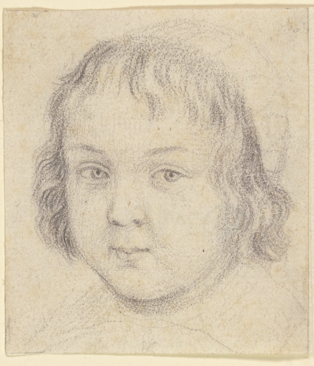 Portræt af et barn af Robert Nanteuil