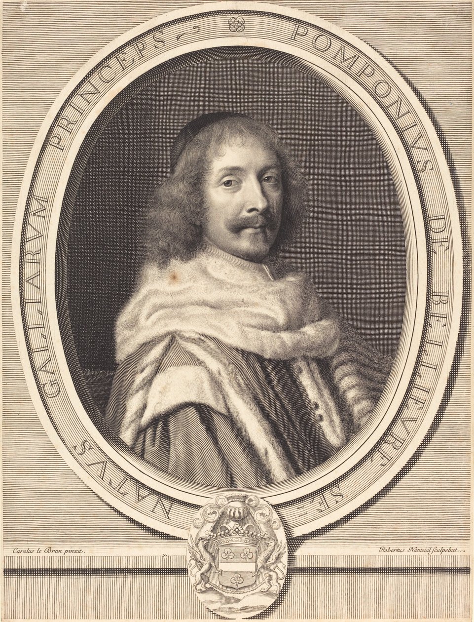 Pompone II de Bellievre af Robert Nanteuil after Charles Le Brun