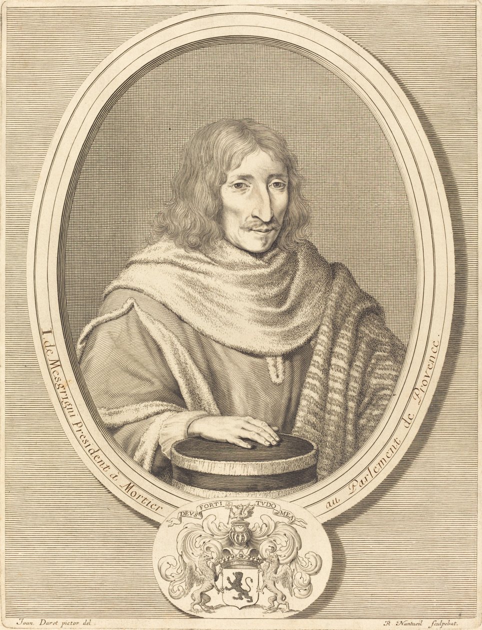 Jean de Mesgrigny af Robert Nanteuil after Jean Daret