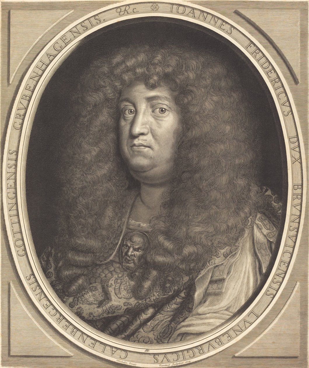 Jean-Frederik, hertug af Brunswick-Lunebourg (Hannover) af Robert Nanteuil after Jean Michelin