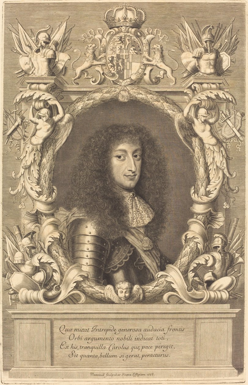 Charles-Emmanuel, hertug af Savoyen af Robert Nanteuil after Justus van Verus