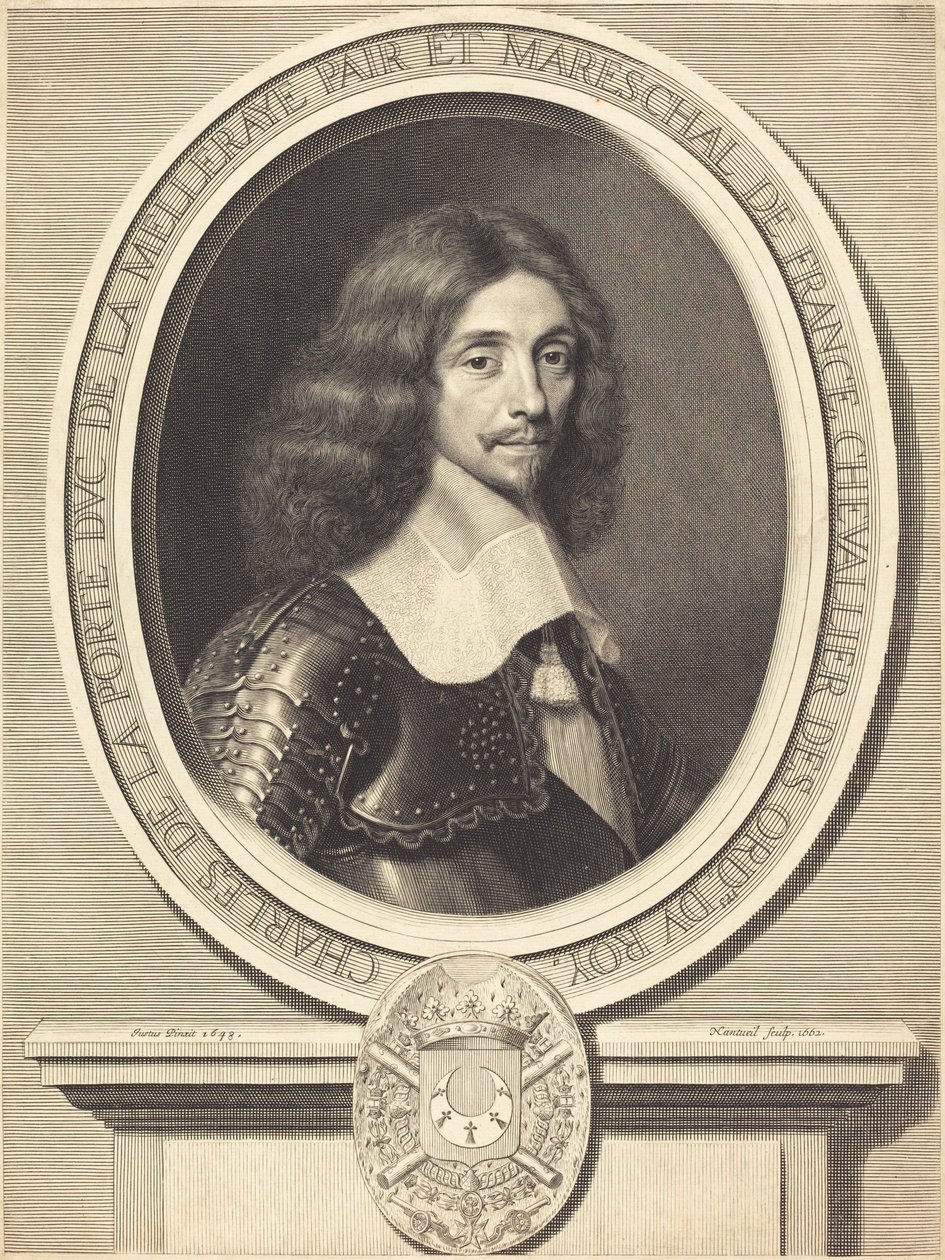 Marshal de La Meilleraye af Robert Nanteuil after Justus van Verus