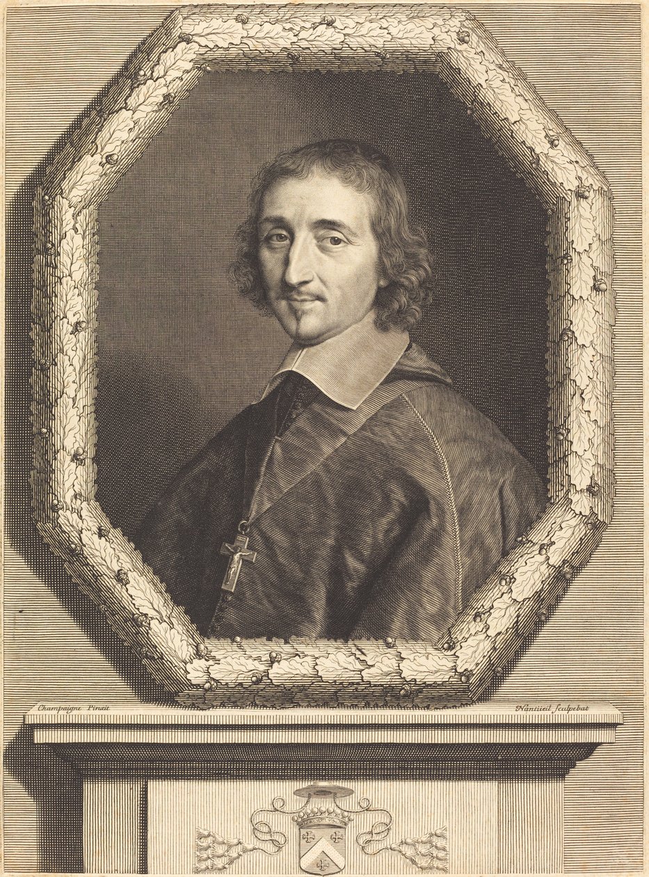 Ferdinand af Neufville af Robert Nanteuil after Philippe de Champaigne