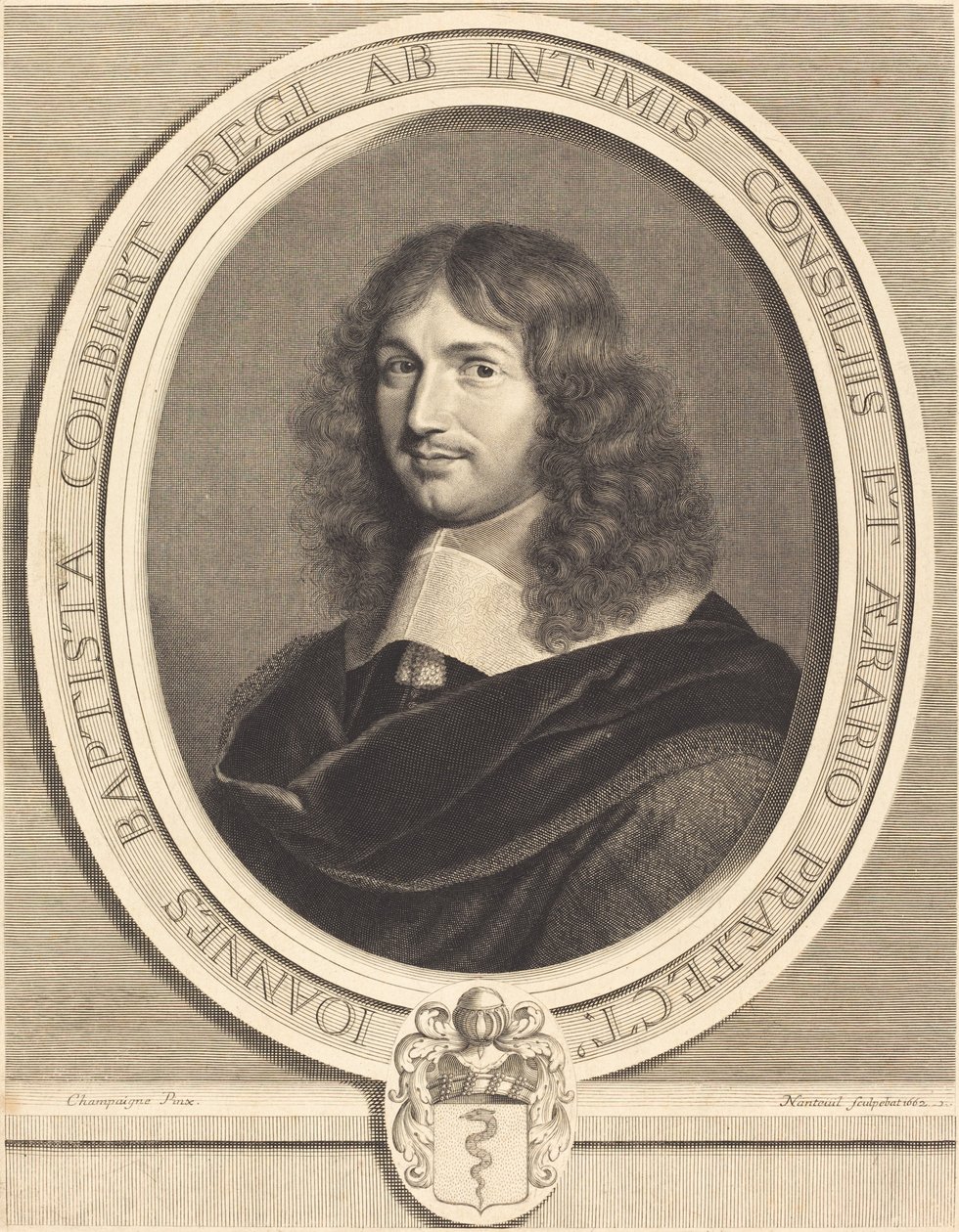 Jean-Baptiste Colbert af Robert Nanteuil after Philippe de Champaigne