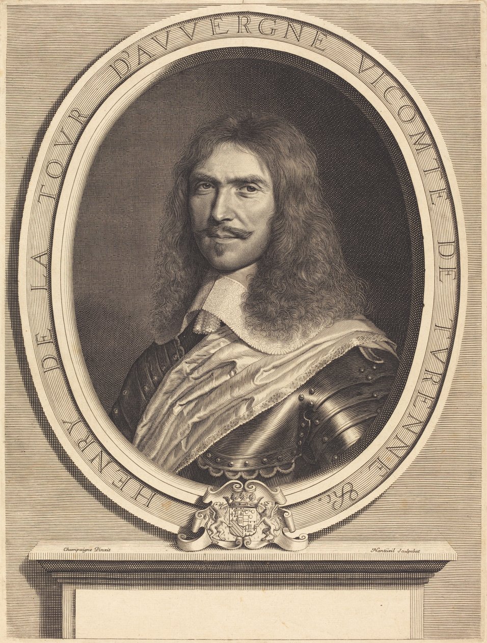 Marskal de Turenne af Robert Nanteuil after Philippe de Champaigne
