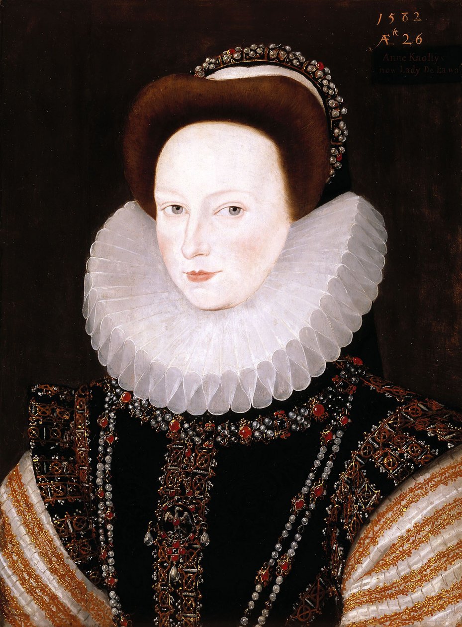 Portræt af Anne Knollys af Robert Peake the elder