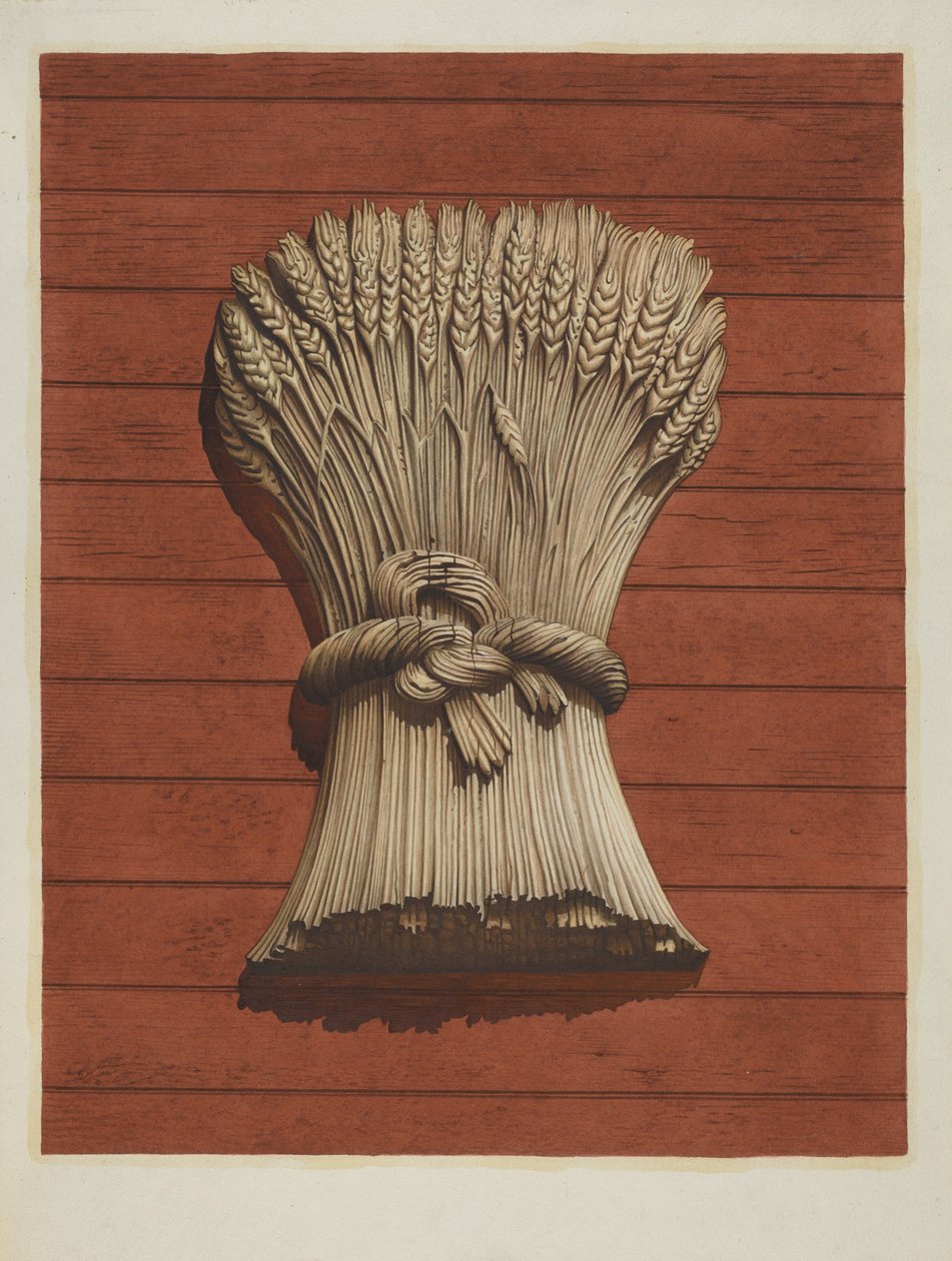 "Sheaf of Wheat" Butiksskilt af Robert Pohle