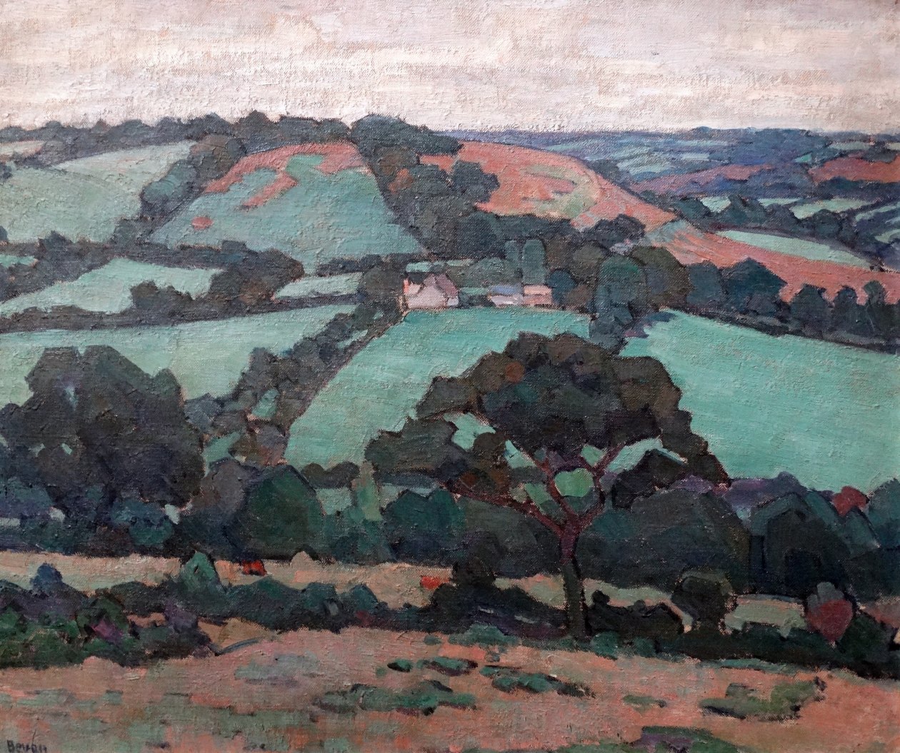 Brimley Hill, Devon af Robert Polhill Bevan