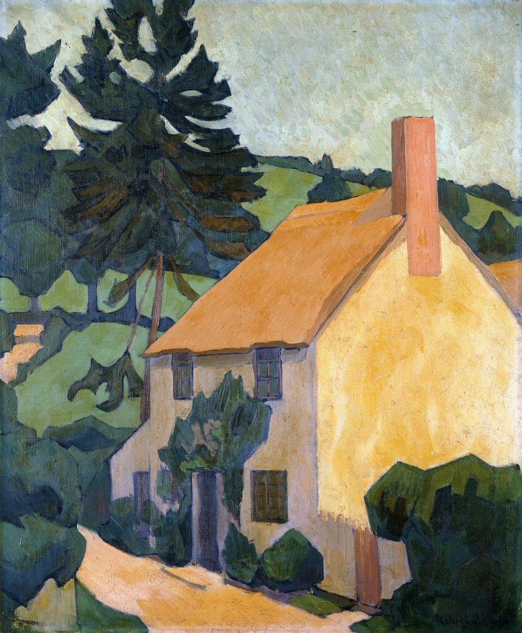 Devon Cottage, ca. 1920-24 af Robert Polhill Bevan
