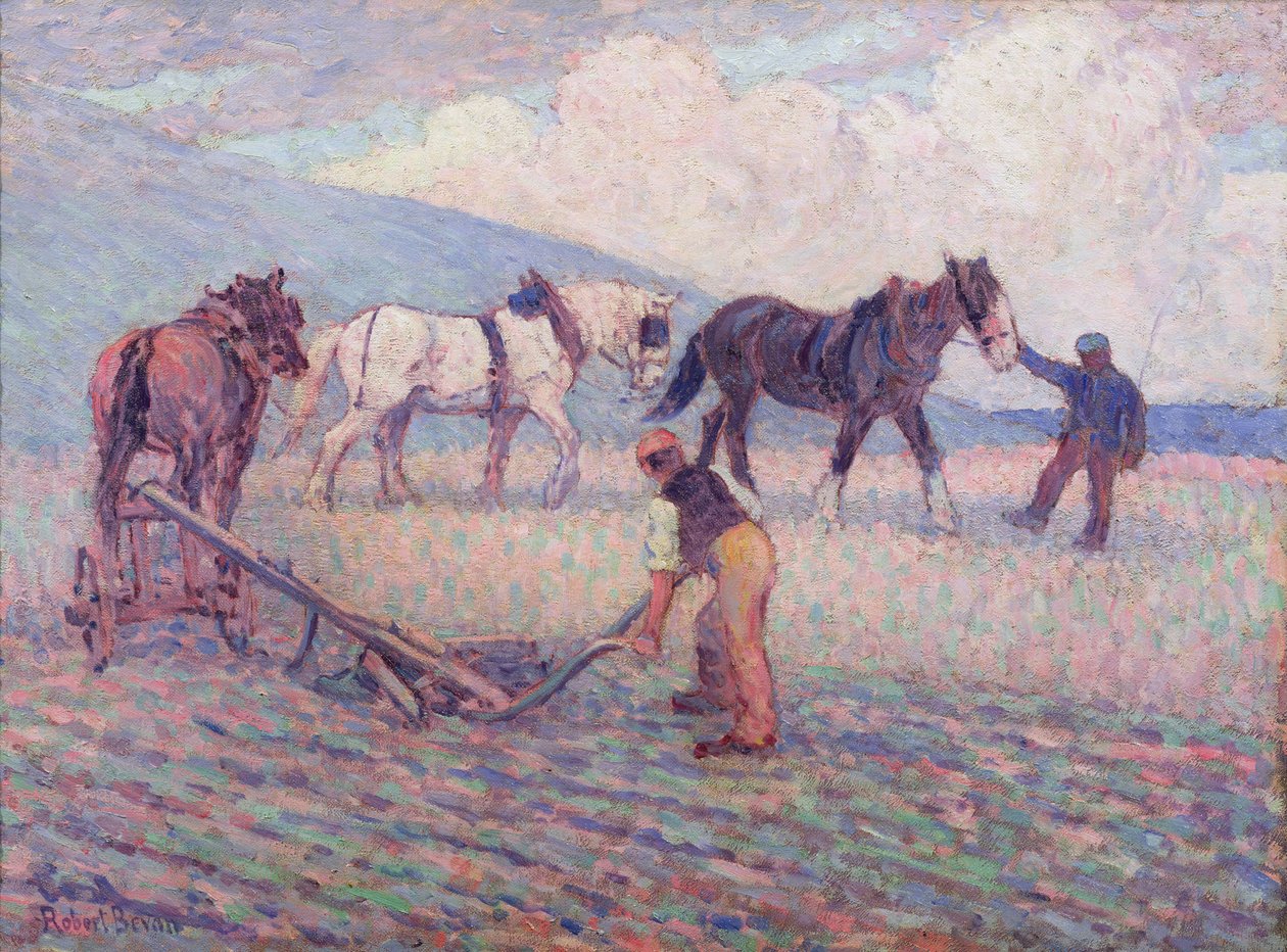 Turn-Rice Ploven, ca. 1909 af Robert Polhill Bevan