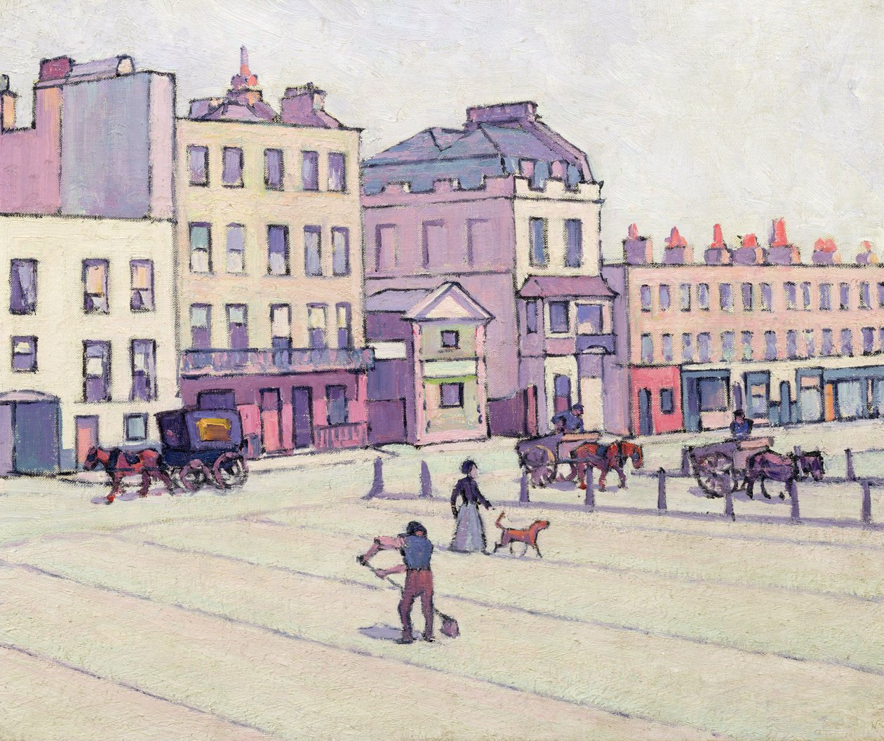 The Weigh House, Cumberland Market, ca. 1914 (olie på lærred) af Robert Polhill Bevan