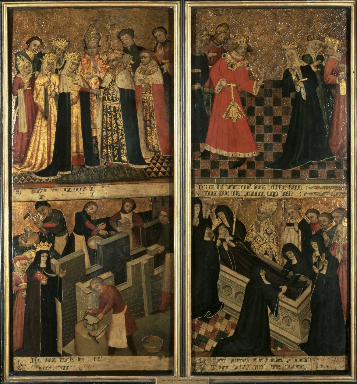 St. Etheldreda, Abbedissen af Ely, ca. 1455 (olie på panel) af Robert Pygot