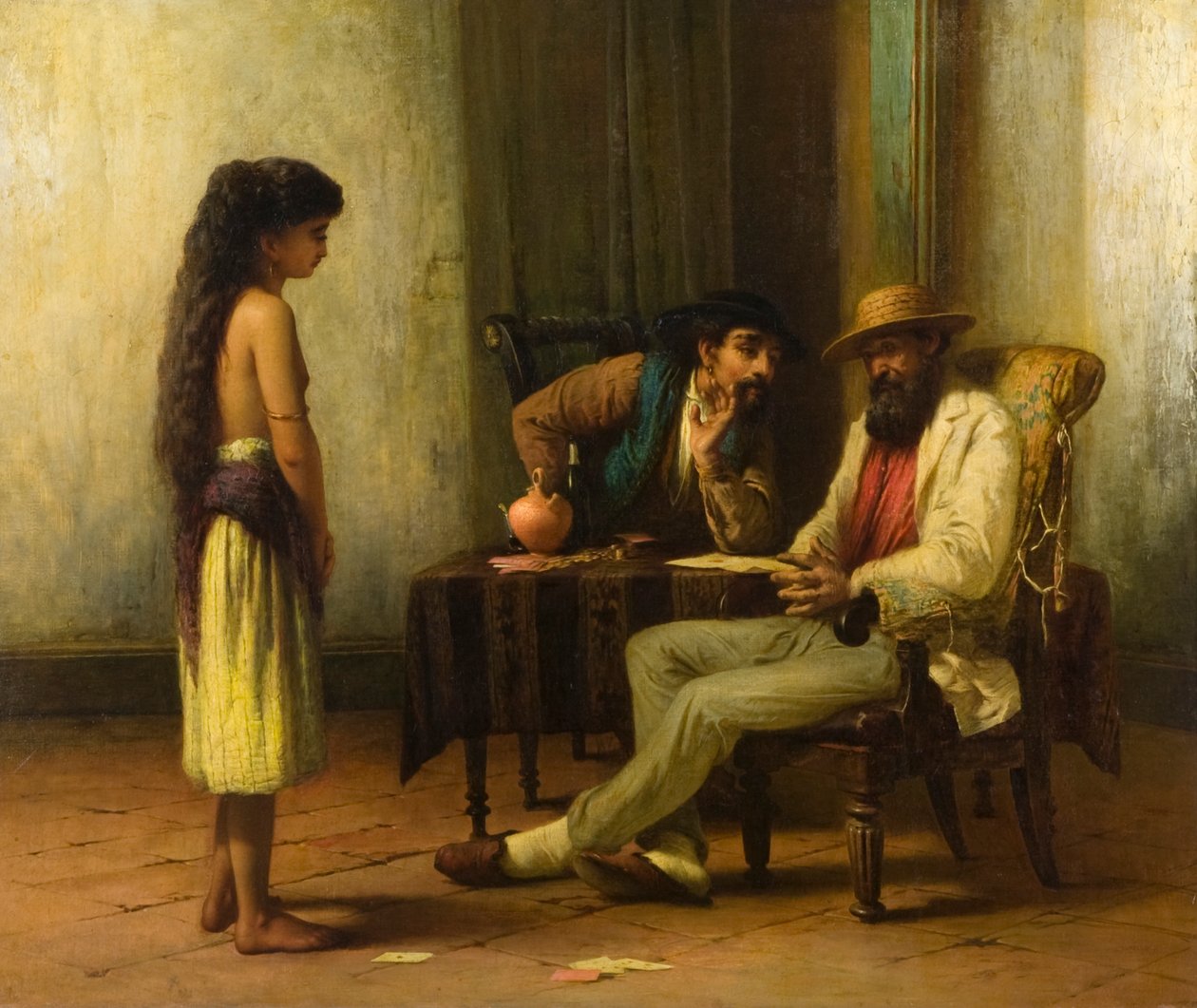 The Quadroon Girl, ca. 1855-73 (olie på lærred) af Robert RSA Gavin