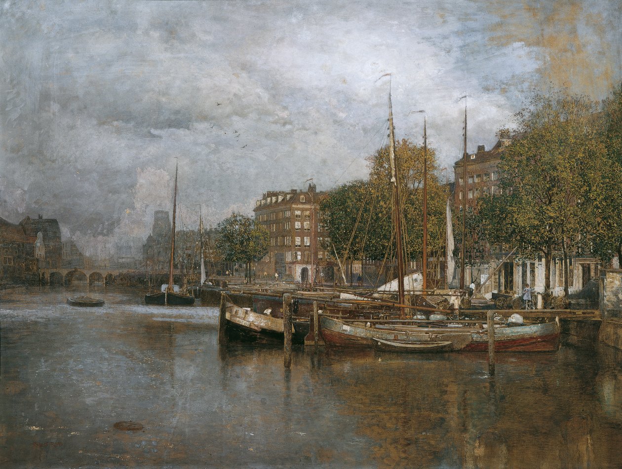Kanal i Rotterdam af Robert Russ