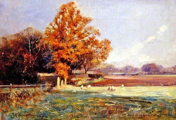 A Bit of Colour, Mull (olie på lærred) af Robert Russell MacNee