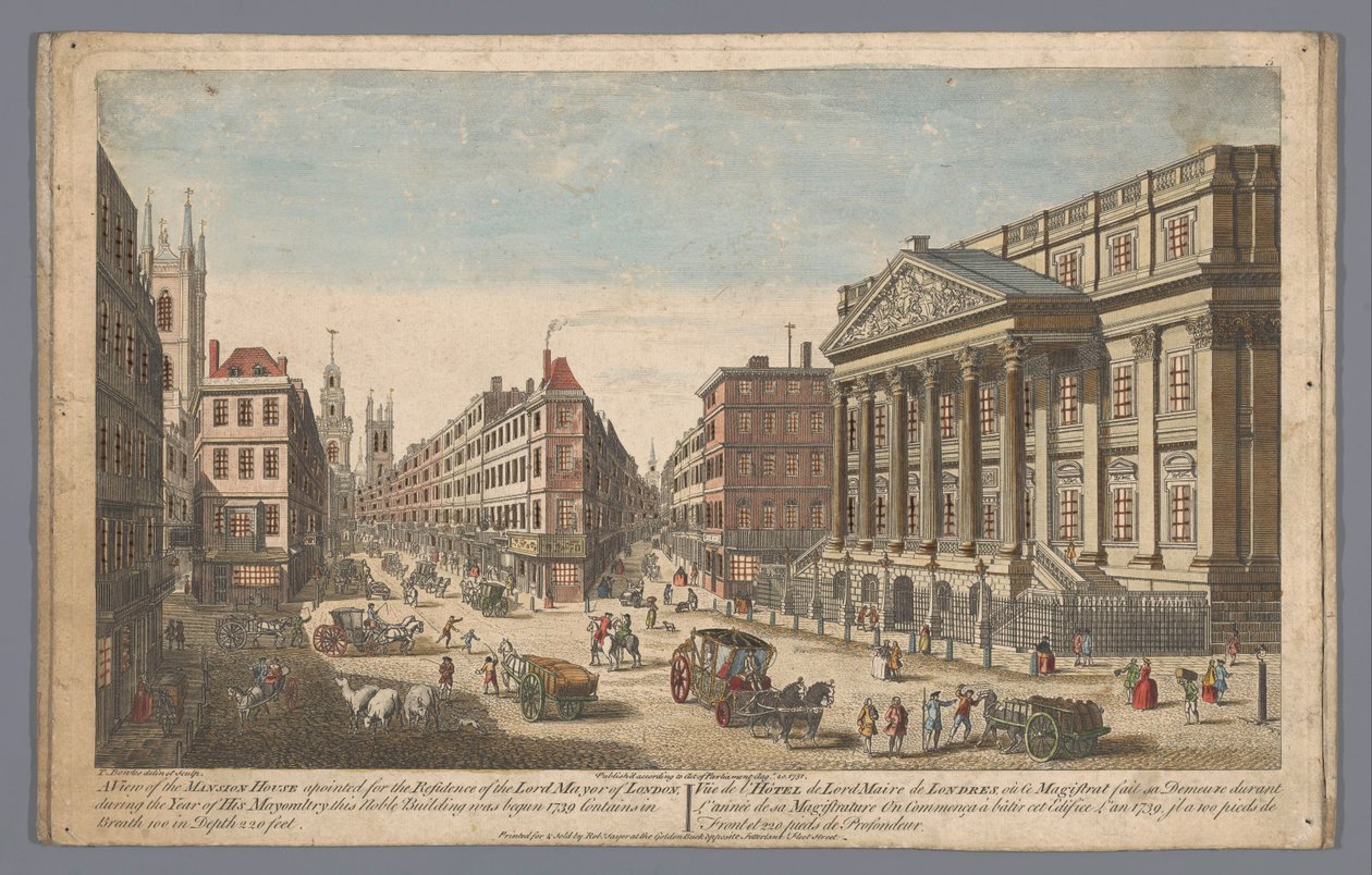 Udsigt over palæet i London Udsigt over palæet (...) (titel på objekt) London (serietitel) af Robert Sayer