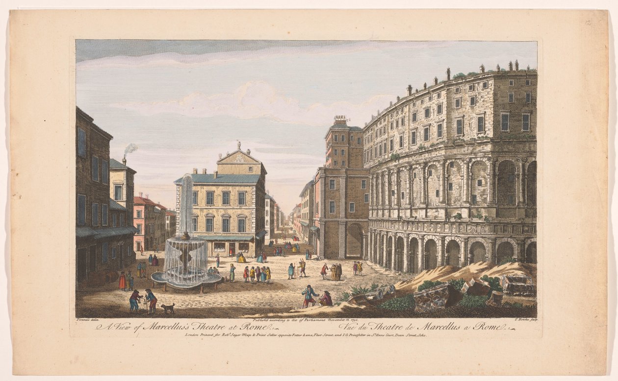 Udsigt over Marcellus Teater i Rom En udsigt over Marcellus