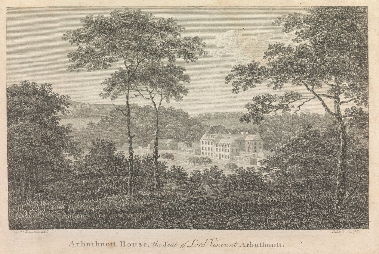Arbuthnott House, sæde for Lord Viscount Arbuthnott; side 10 (bind 1) af Robert Scott