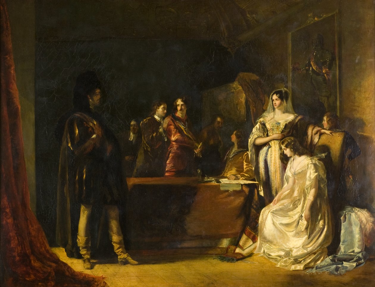 The Bride of Lammermoor, ca. 1831 (olie på lærred) af Robert Scott Lauder