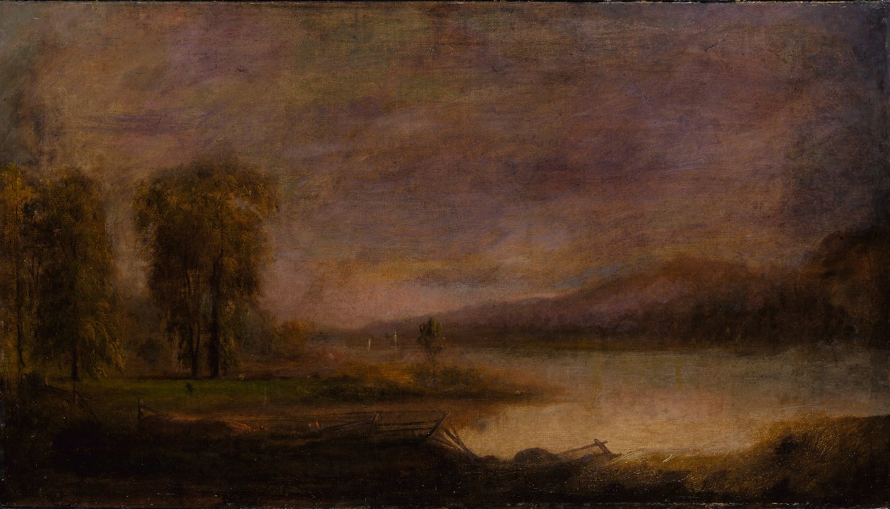 Landskab med sø, 1864. af Robert Seldon Duncanson