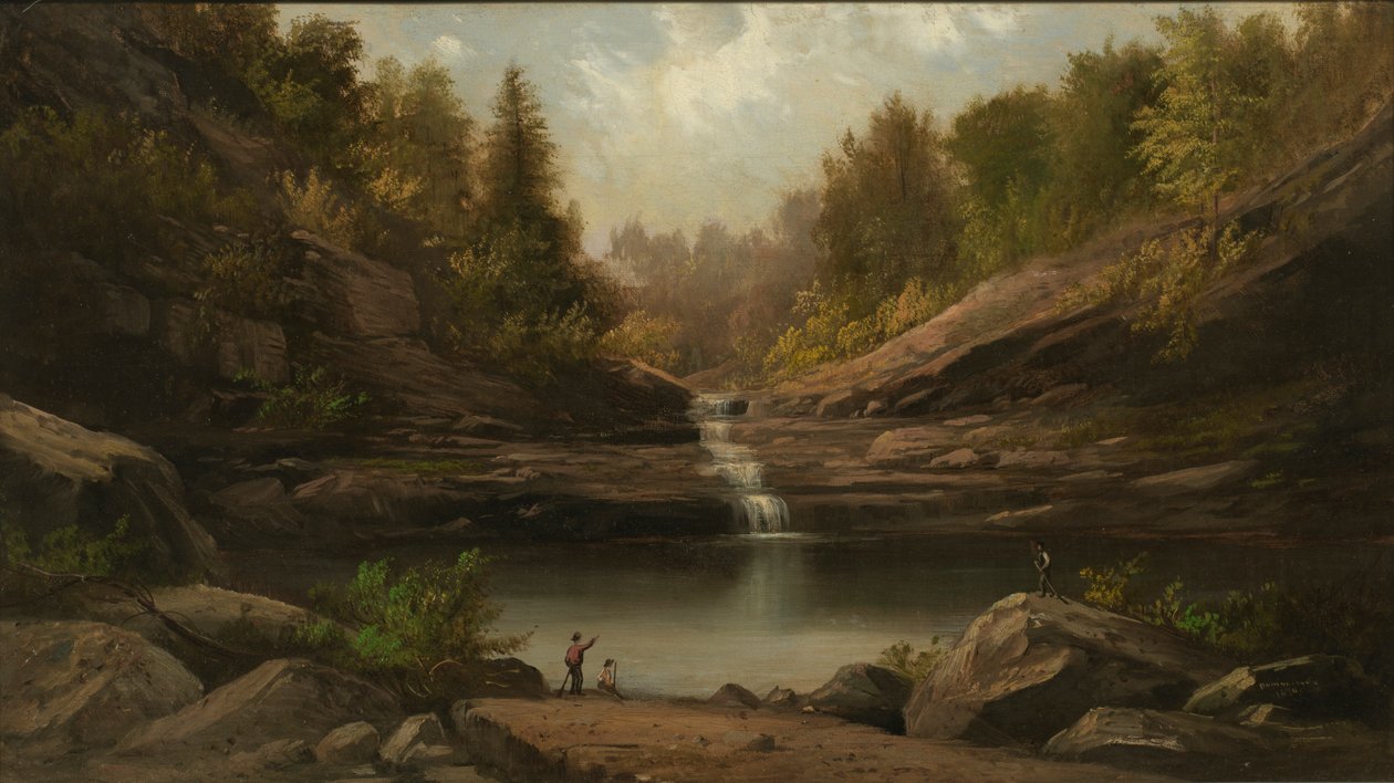 Bjergpool, 1870. af Robert Seldon Duncanson